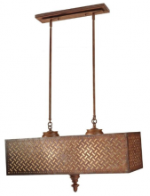  F2904/4MOB - Kandira 4-Light Moroccan Bronze Billiard Lamp