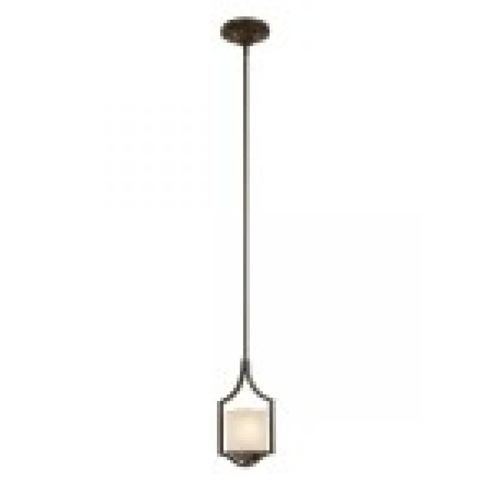 One Light Raw Umber Down Mini Pendant