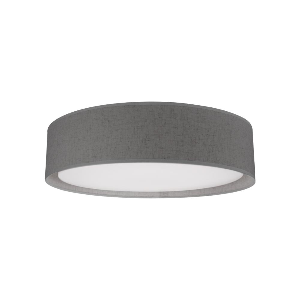 Dalton 16-in Gray LED Flush Mount