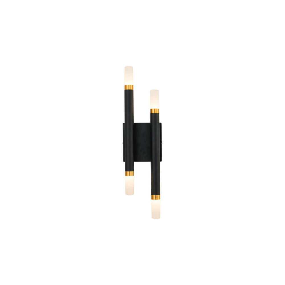 Draven 5-in Black LED Wall Sconce