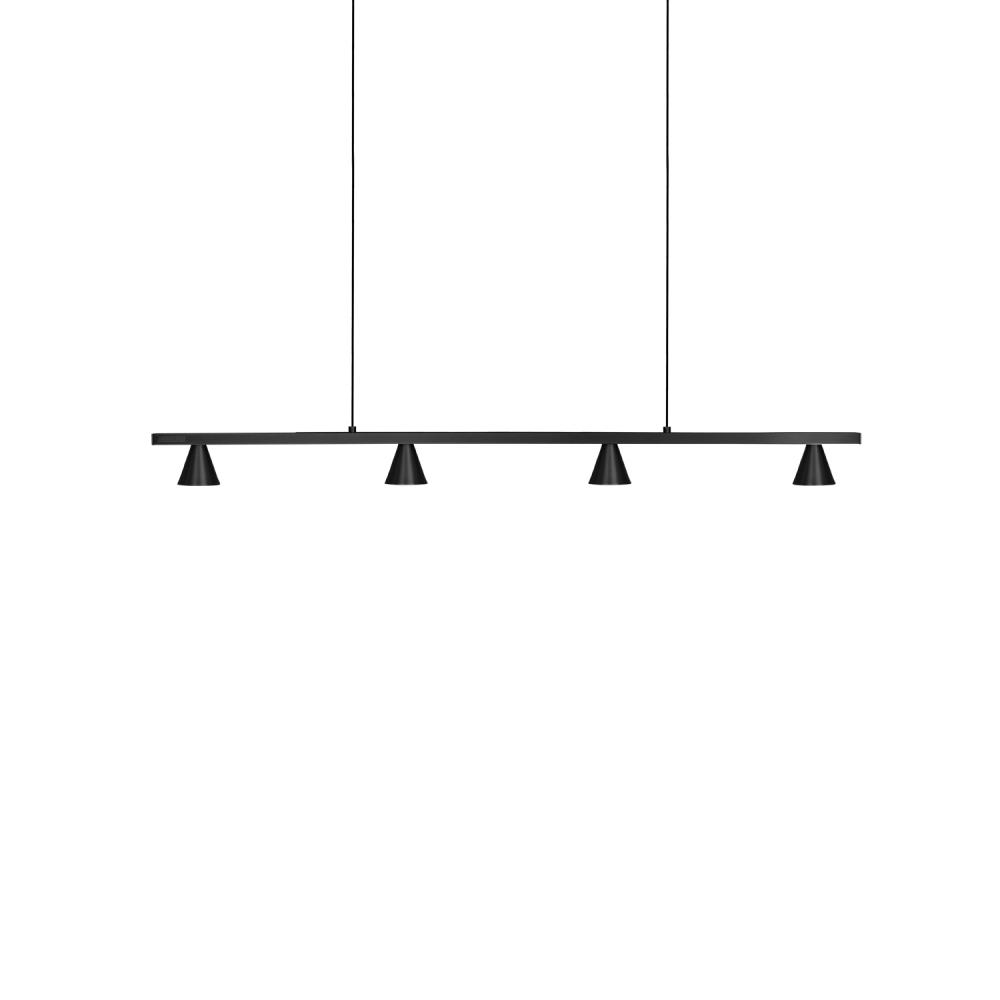 Dune 37-in Black LED Linear Pendant