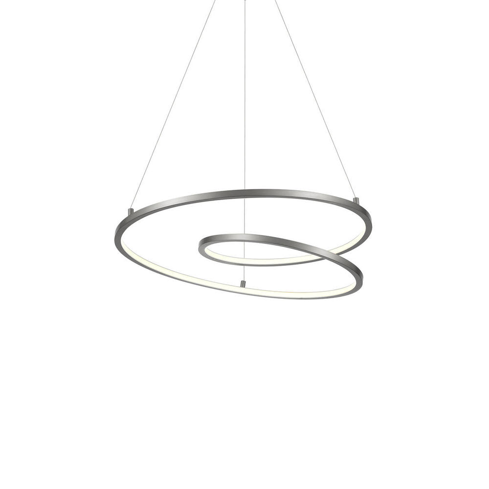 Twist 19-in Antique Silver LED Pendant