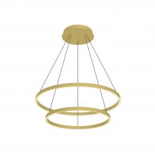 Kuzco Lighting Inc CH87232-BG - Cerchio 32-in Brushed Gold LED Chandeliers