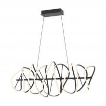  CH96442-BK - Collide 44-in Black LED Chandeliers