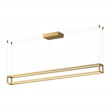 Kuzco Lighting Inc LP45560-BG-UNV - Plaza 60-in Brushed Gold LED Linear Pendant