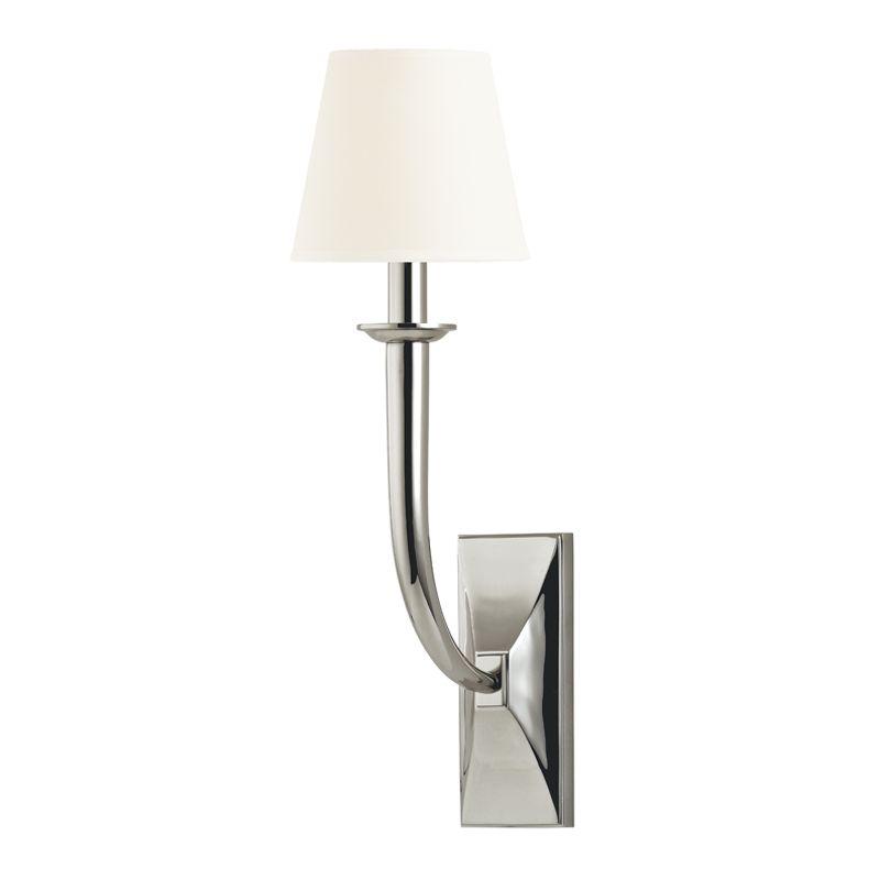 1 LIGHT WALL SCONCE w/WHITE SHADE