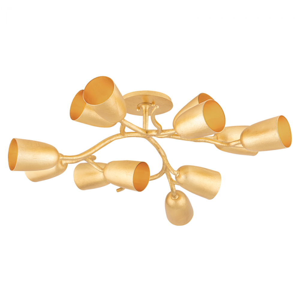 12 LIGHT SEMI FLUSH