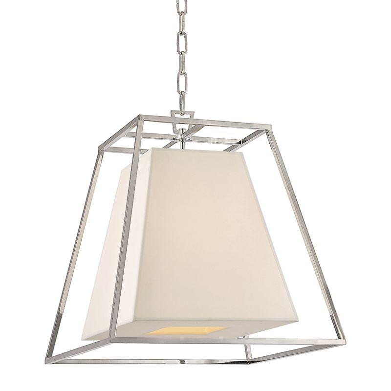 4 LIGHT PENDANT w/WHITE SHADE