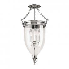 Hudson Valley 141-PN - 3 LIGHT SEMI FLUSH