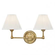 Hudson Valley MDS102-AGB - 2 LIGHT WALL SCONCE