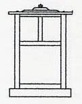 10" mission column mount with t-bar overlay