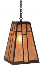 Arroyo Craftsman AH-12RM-P - 12" asheville hanging pendant