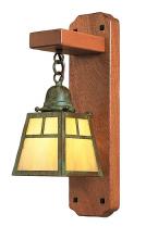 Arroyo Craftsman AWS-1EAM-BK - a-line mahogany wood sconce without overlay (empty)