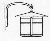 Arroyo Craftsman BB-11OF-N - 11" berkeley wall mount