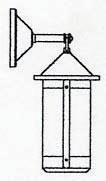 Arroyo Craftsman BB-7LOF-N - 7" berkeley long body wall mount