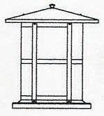 Arroyo Craftsman BC-14LAM-BK - 14" berkeley long body column mount