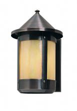 Arroyo Craftsman BS-8RAM-BK - 8" berkeley wall sconce with roof