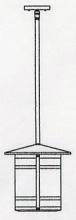 Arroyo Craftsman BSH-11LCR-N - 11" berkeley long body stem hung pendant