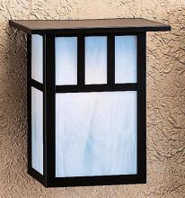 Arroyo Craftsman HS-10EAM-BK - 10" huntington sconce with roof and no overlay (empty)