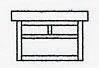 Arroyo Craftsman MCM-7TAM-BK - 7" mission flush ceiling mount with T-bar overlay