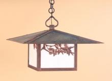 Arroyo Craftsman MH-20CLAM-BK - 20" monterey pendant with cloud lift overlay