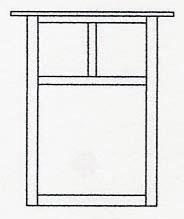 Arroyo Craftsman MW-15TWO-AC - 15" mission flush wall mount with T-bar overlay