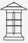 Arroyo Craftsman NC-9LWO-VP - 9" newport long body column mount