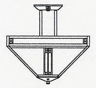 Arroyo Craftsman PIH-18F-BZ - 18" prairie inverted ceiling mount