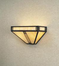 Arroyo Craftsman PS-12AM-BK - 12" prairie sconce