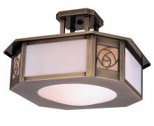 Arroyo Craftsman SCCM-15CS-AC - 15" saint clair inverted semi-flush ceiling mount