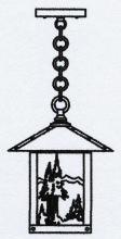 Arroyo Craftsman TRH-9MNRM-S - 9" timber ridge pendant with mountain filigree