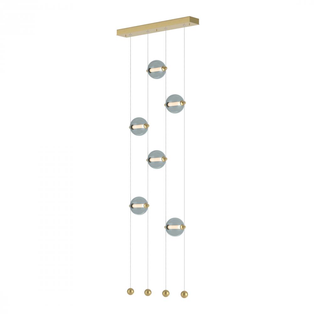 Abacus 6-Light Ceiling-to-Floor LED Pendant