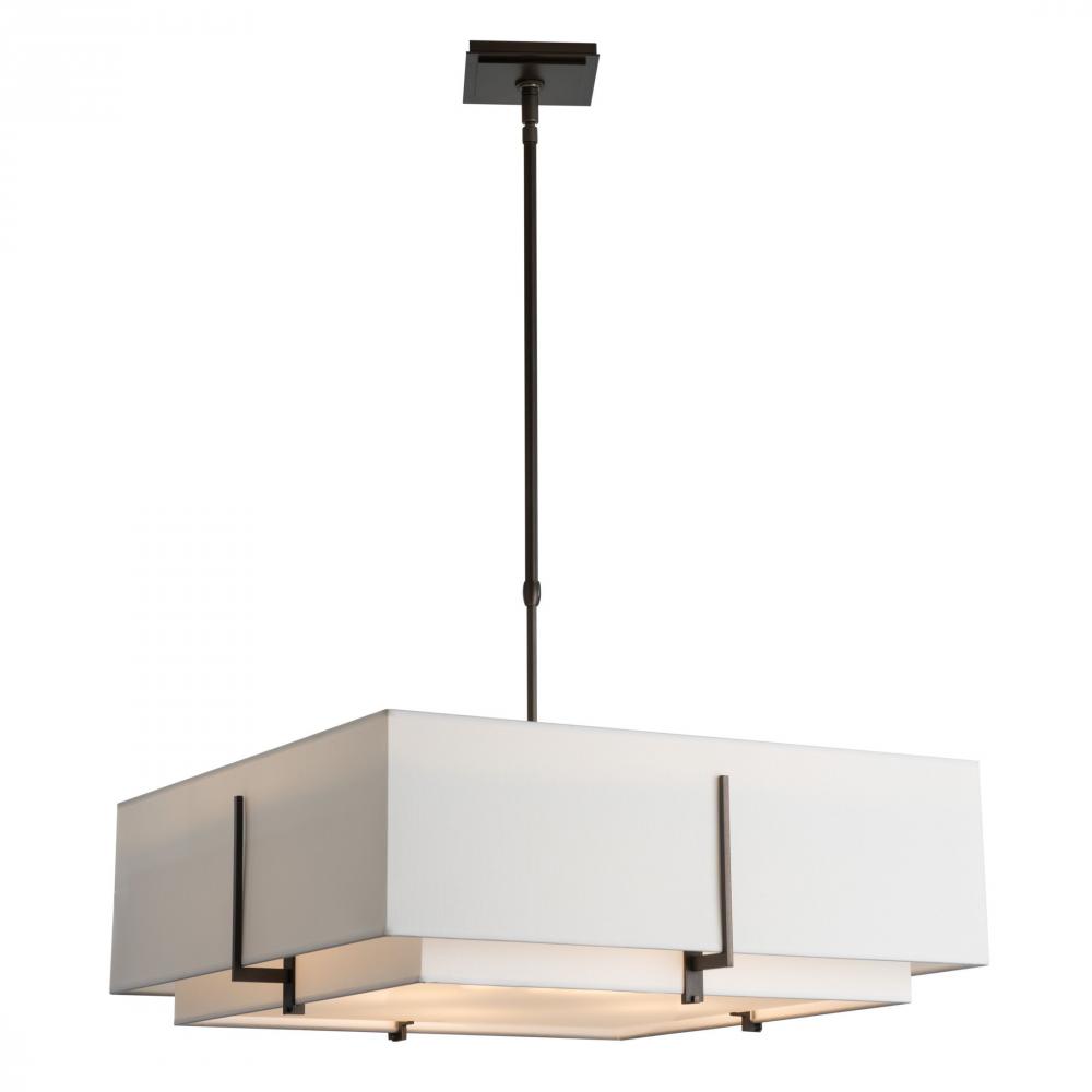 Exos Square Large Double Shade Semi-Flush