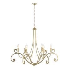 Hubbardton Forge 105055-SKT-86 - Bella 6 Arm Chandelier