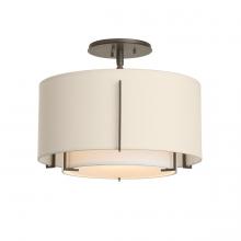  126501-SKT-20-SF1099-SA1590 - Exos Small Double Shade Semi-Flush