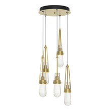 Hubbardton Forge 131120-SKT-STND-86-YG0434 - Link 5-Light Blown Glass Pendant