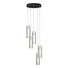  131124-SKT-STND-10-GG0065 - Exos Glass 5-Light Pendant