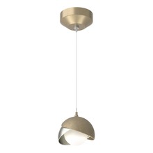 Hubbardton Forge 161183-SKT-STND-84-85-GG0711 - Brooklyn Double Shade Low Voltage Mini Pendant