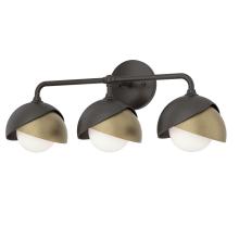 Hubbardton Forge 201375-SKT-14-84-GG0711 - Brooklyn 3-Light Double Shade Bath Sconce