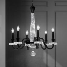 Schonbek 1870 S9327-76OH - Amadeus 6 Light 120V Chandelier in Heirloom Bronze with Optic Haze Quartz