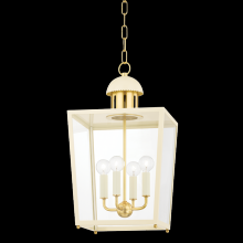 Mitzi by Hudson Valley Lighting H737704S-AGB/SCR - JUNE Lantern