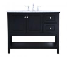  VF27042BK - 42 In. Single Bathroom Vanity Set in Black