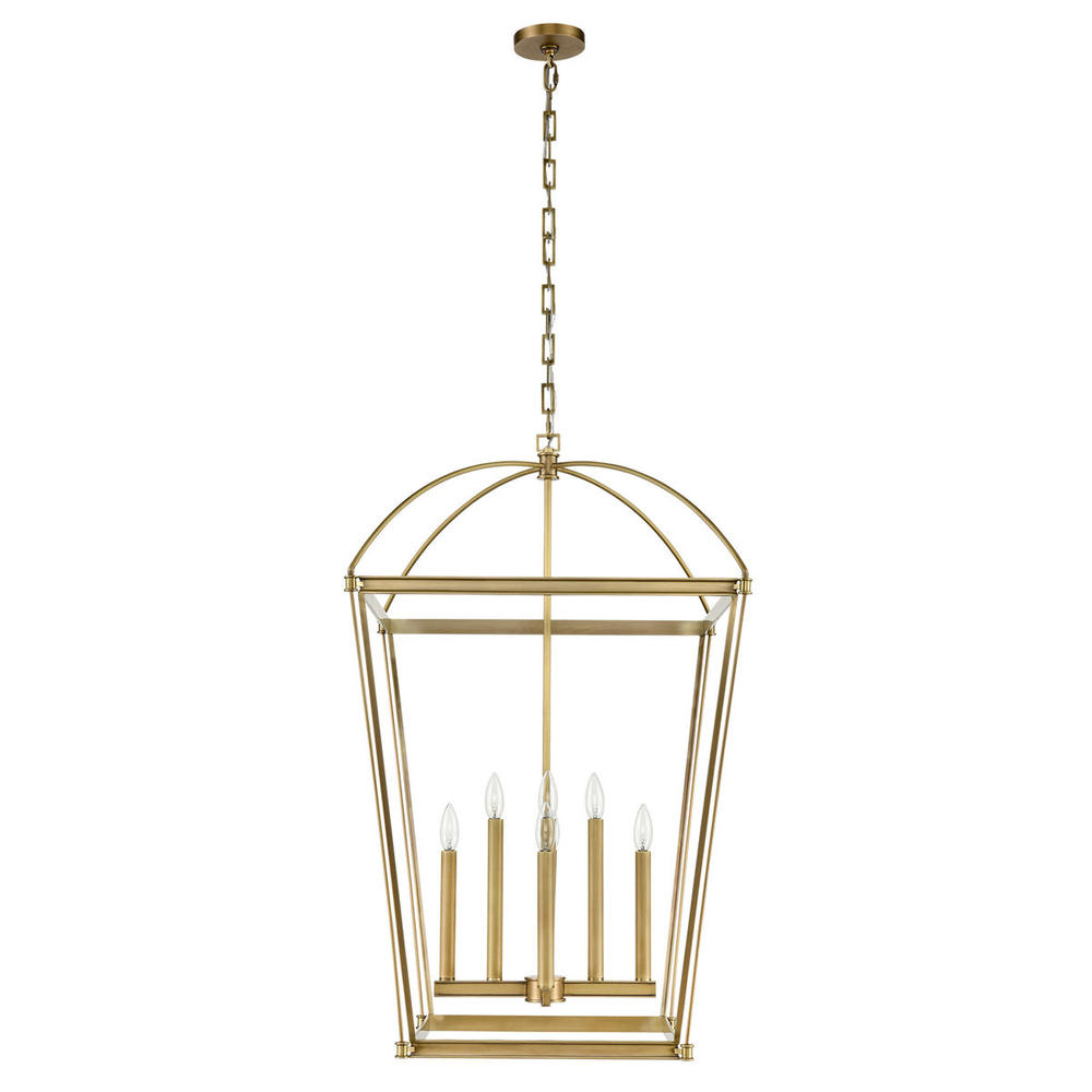 Manor Vintage Brass 8 Lights Pendant