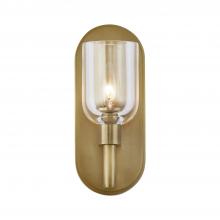 ALORA  WV338101VBCC - Lucian 9-in Clear Crystal/Vintage Brass 1 Light Wall/Vanity