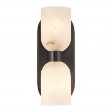  WV338902UBAR - Lucian 11-in Urban Bronze/Alabaster 2 Lights Wall/Vanity