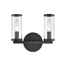 Alora Lighting WV309022UBCG - Revolve Clear Glass/Urban Bronze 2 Lights Wall/Vanity