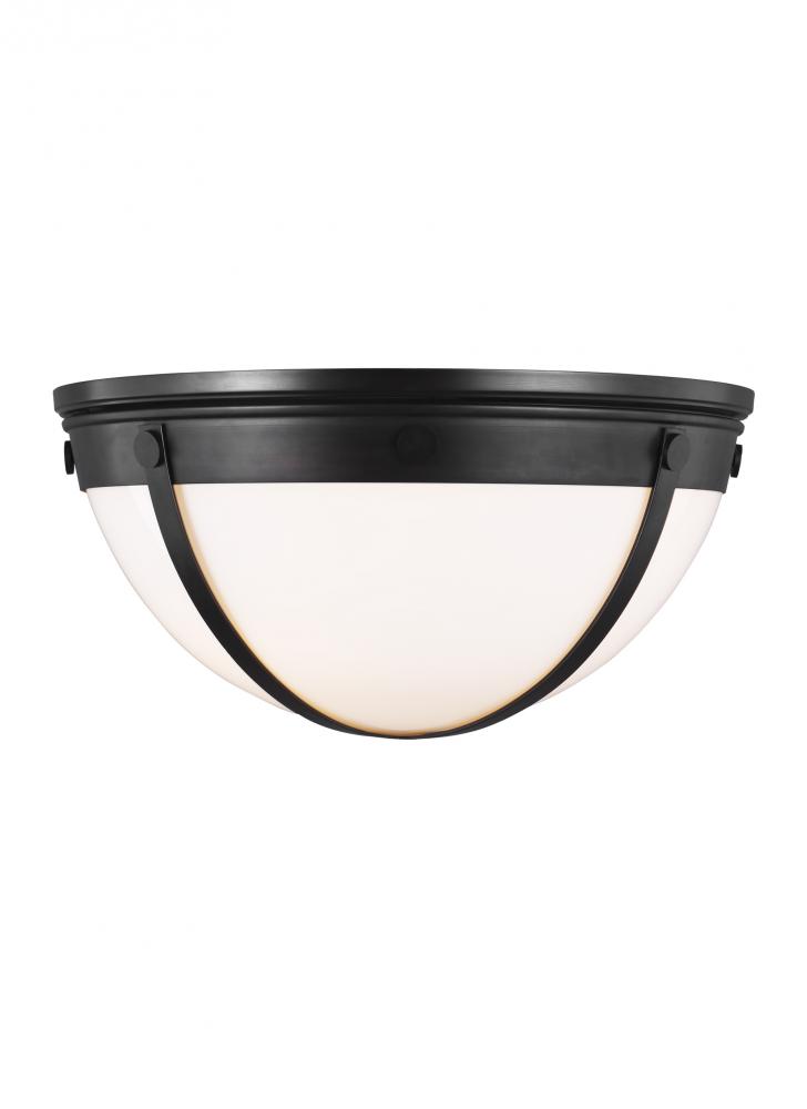 Logan Milk Glass Flush Mount