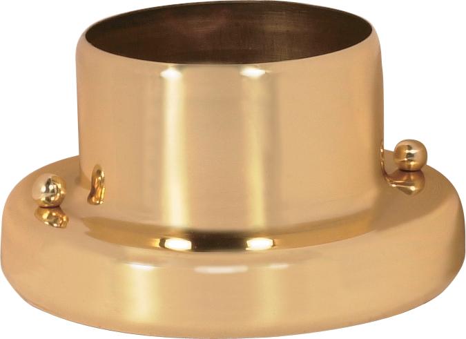 Pier Mount Base Round - Polished Brass