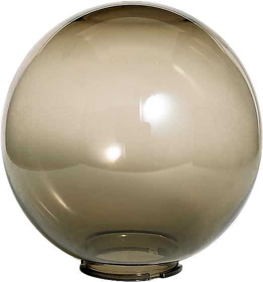 14 Inch Smoke Acrylic Globe; 14 inch Diameter; 5-1/4 inch Fitter