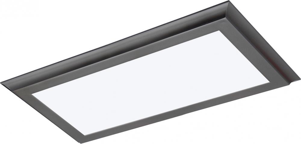 Blink Plus Profile - 22W- 12" x 24" Surface Mount LED - 3000K - Gun Metal Finish - 100-277V